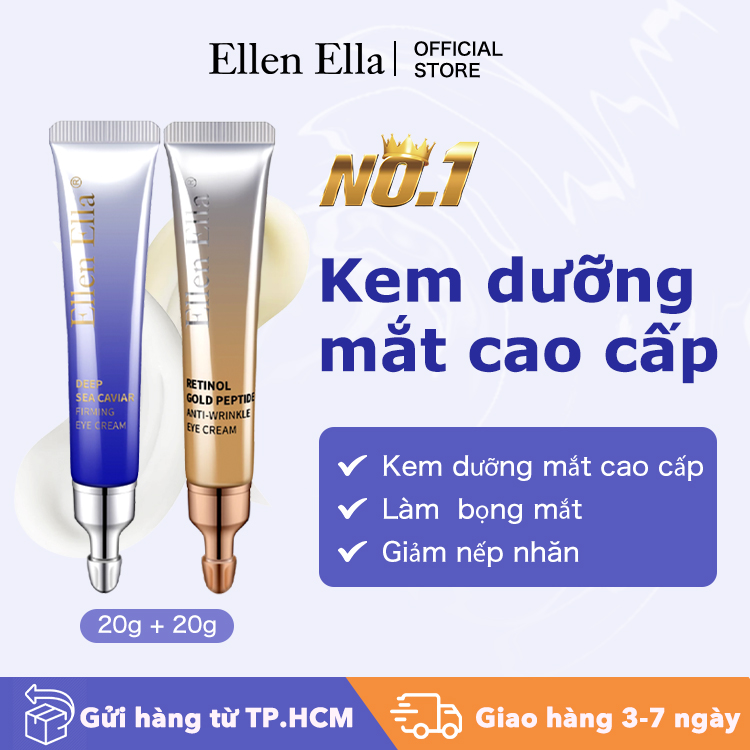 Mua 1 Tặng 1 - Kem mắt ELLEN ELLA Gold Iron Silver - Xóa quầng thâm, bọng mắt và nếp nhăn trong vòng 7 ngày